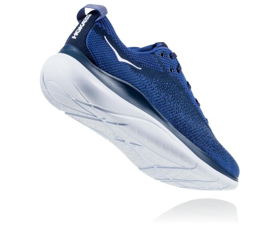 Tenis Hoka One One Masculino Azul Marinho/Branco - Hupana Flow - 367-FNMGUX